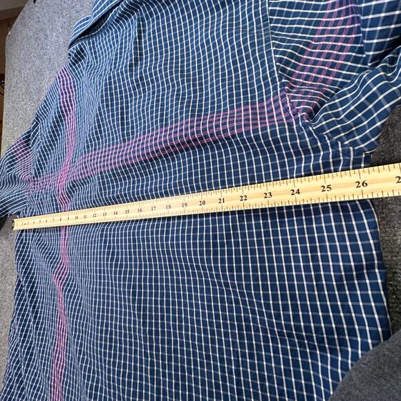 Tommy Bahama 100% Cotton Check Long Sleeve Button-Down Shirt Blue Men's Size XL - Picture 9 of 12